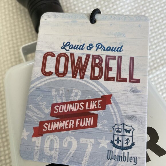 Loud & Proud Cowbell "Ring for Beer" Summertime Fun White Elephant Gag Gift NEW - Picture 2 of 3